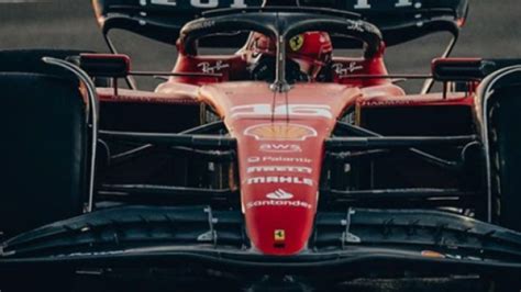 Charles Leclerc al volante della sua Ferrari