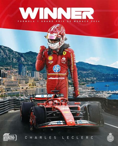 Charles Leclerc celebra la vittoria al Gran Premio di Monaco