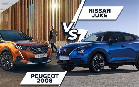 Confronto estetico Nissan Juke e Peugeot 2008