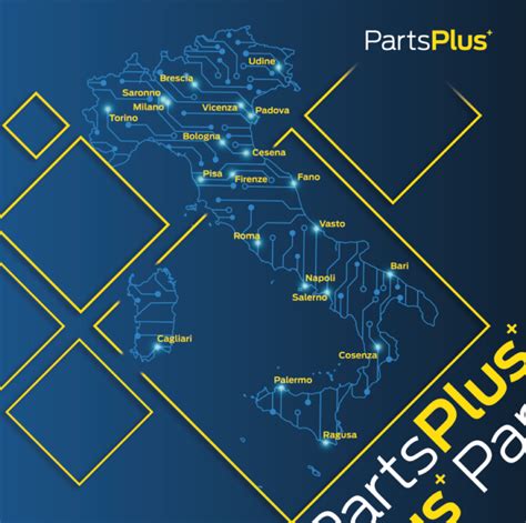 Mappa centri di consegna ricambi Europa