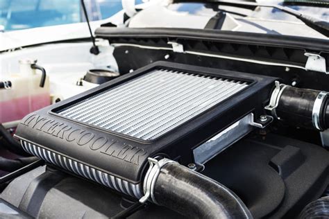Rappresentazione di un intercooler intasato da detriti