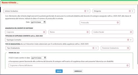 Schermata di conferma 