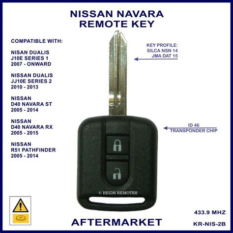 New Nissan Navara remote key