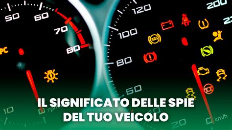 Cruscotto auto con spia accesa