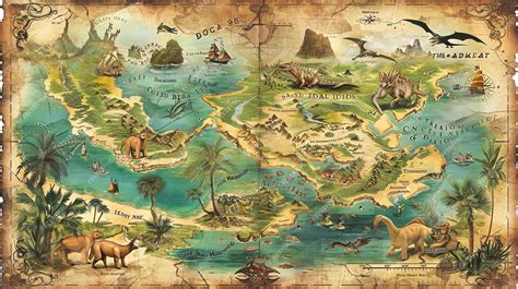Mappa del mondo fantastico di Fangbone