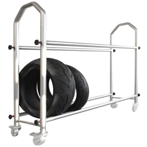 Carrello porta gomme con pneumatici montati