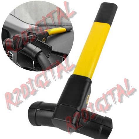 Bloccasterzo antifurto auto con chiave e volante bloccato
