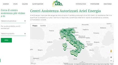 Mappa dei centri assistenza autorizzati