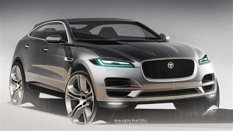 Immagine di un SUV Jaguar elettrico con il giaguaro stilizzato