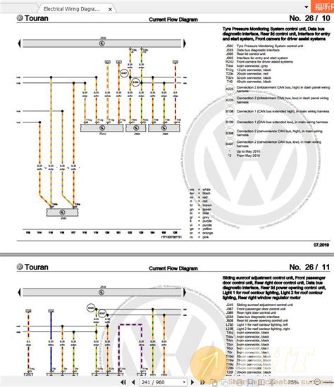 Volkswagen Touran wiring diagram