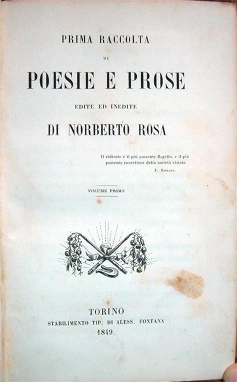 Copertina di un libro di poesie e prose