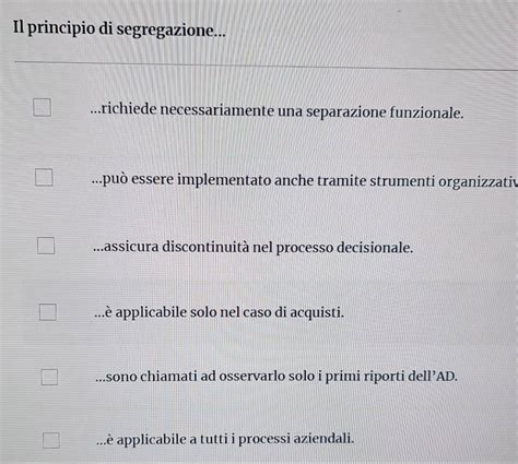 Diagramma che illustra il principio di segregazione inversa