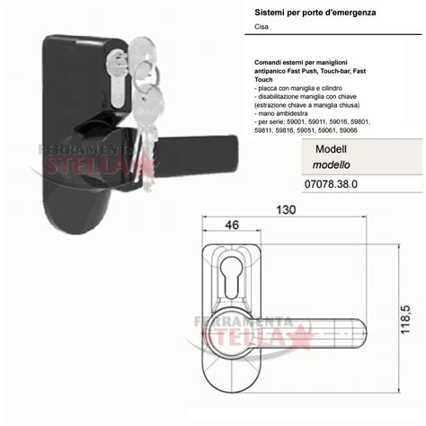 Schema tecnico maniglia Fiat Multipla