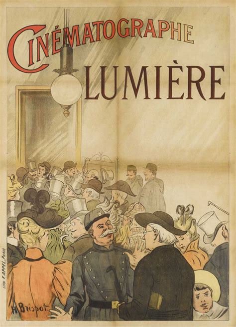 Locandina della prima proiezione del Cinématographe Lumière al Grand Café