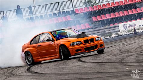 BMW E46 drift car in azione