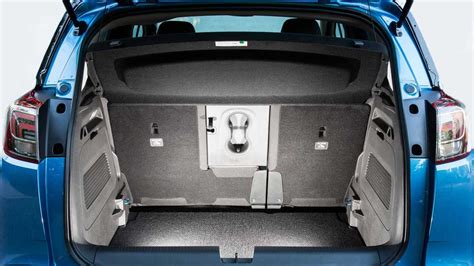 Schema di carico del bagagliaio Opel Crossland con sedili abbattuti