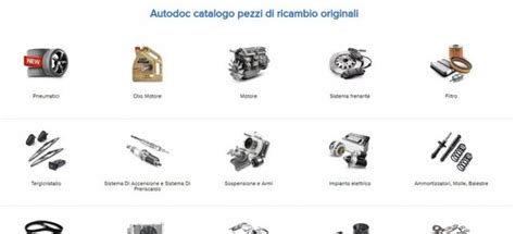 Interfaccia di ricerca ricambi auto