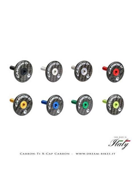 Tappo serie sterzo Carbon-Ti X-Cap Matte OS su attacco manubrio