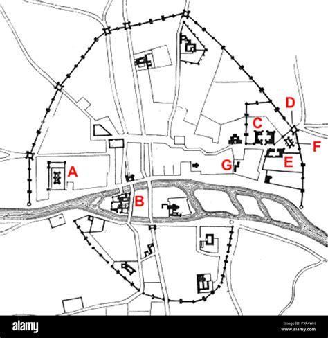 Una mappa della Parigi medievale con l'Università