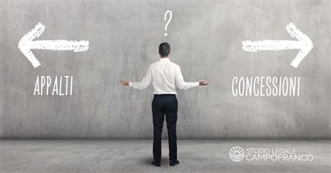 Diagramma che illustra la differenza tra concessione e appalto, evidenziando il trasferimento del rischio operativo nella concessione.