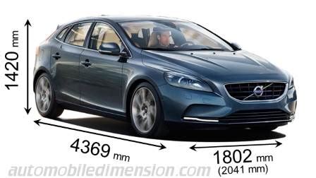 Dimensioni Volvo V40