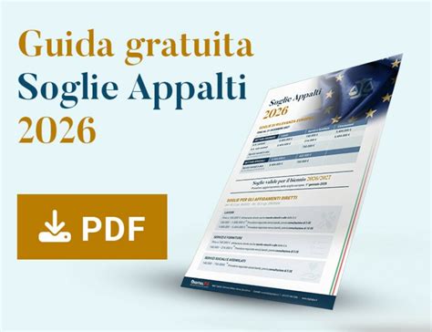 Grafico comparativo delle soglie europee per appalti e concessioni