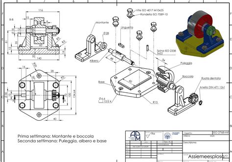Schema costruttivo di un supporto ammortizzatore