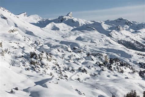 Panorama invernale di Crans-Montana
