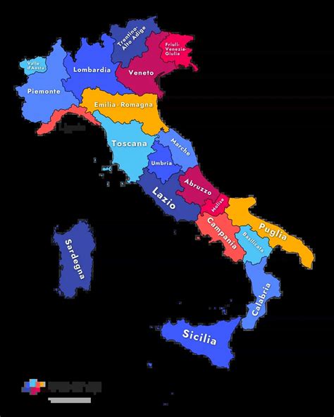 Map of Italy with regions offering hybrid car tax breaks