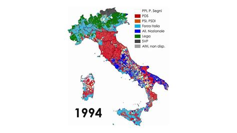 Mappa delle tensioni politiche in Italia negli anni '60-'70