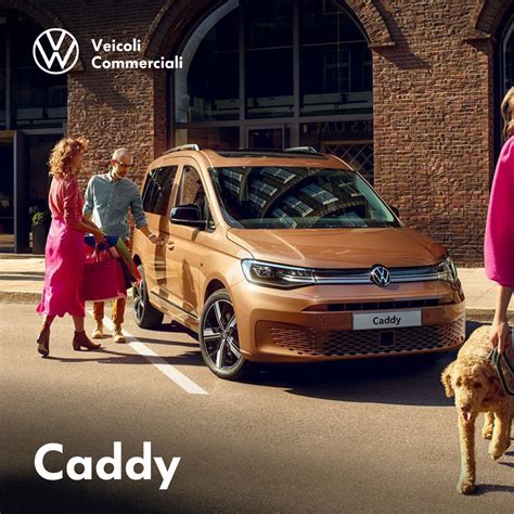 Veicoli commerciali Volkswagen Caddy in esposizione