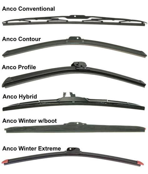 Different types of windshield wiper attachments