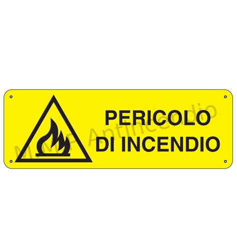 Segnaletica di pericolo incendio