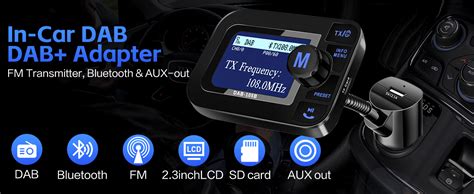 Adattatore modulatore FM per auto con display
