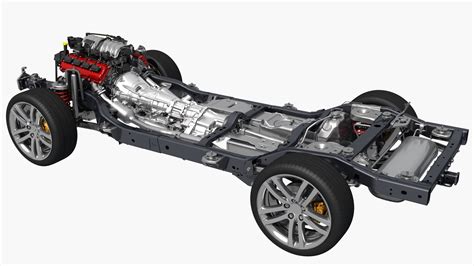 3D model of a car chassis in CATIA