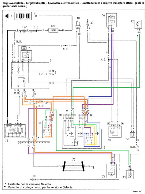 Schema funzionamento tergicristallo posteriore