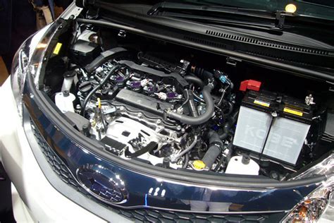 Subaru Trezia engine bay 1.3i