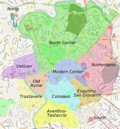 Mappa dei quartieri di Merano