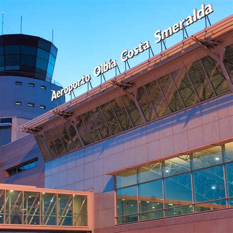 Mappa dell'Aeroporto di Olbia Costa Smeralda con indicazioni per gli uffici di autonoleggio