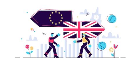Simbolo della Brexit e bandiera del Regno Unito