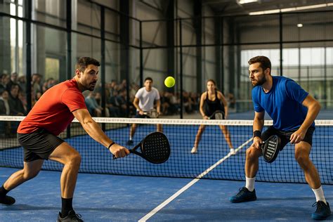 Maxi Sanchez in azione durante una partita di padel
