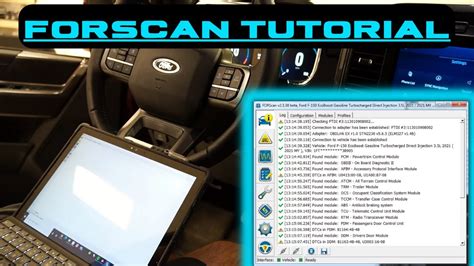 Schermata del software FORScan in funzione su un PC