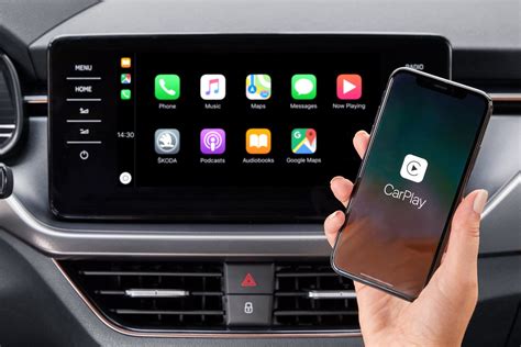 Smartphone integration in car dashboard