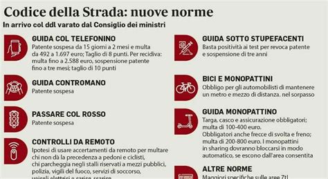 rappresentazione infografica del codice della strada e dei segnali principali