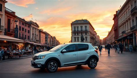 Gamma di modelli Dacia esposta in un concessionario