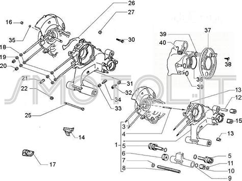 Componenti motore Vespa smontati