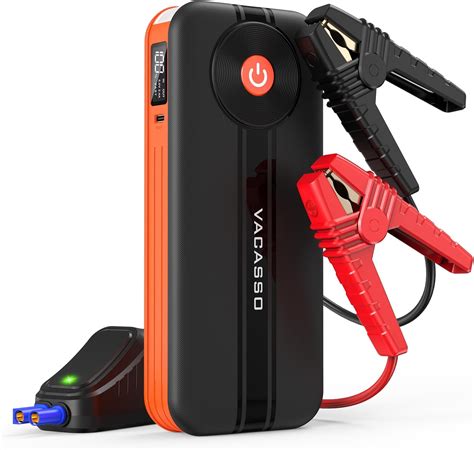 Photo of a compact portable car jump starter