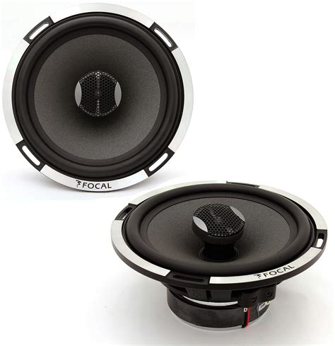 Images of a Focal car audio speaker and a dash camera