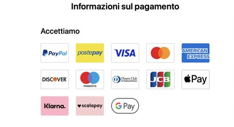 Icone metodi di pagamento e spedizione