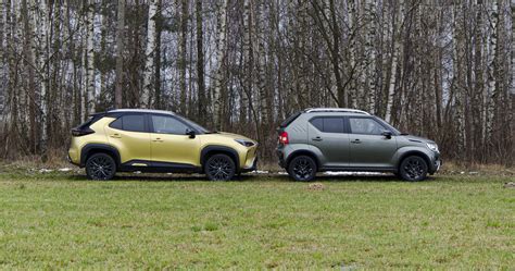 Diagramma comparativo potenza e accelerazione Suzuki Ignis vs Toyota Yaris